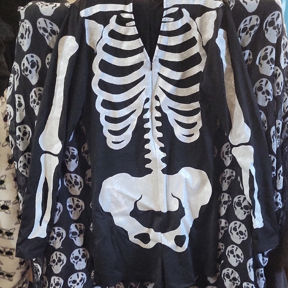 Spirit Skeleton Romper Costume - Black and White - Picture 3 of 9